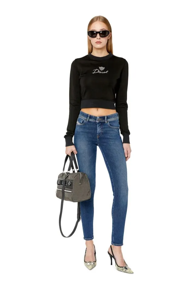 Women Super Skinny Jeans 2017 Slandy 09e97 Dark Blue Diesel Super Skinny