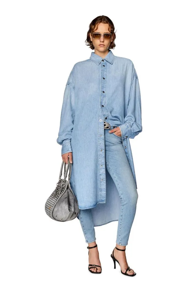 Women Super Skinny Jeans 2018 SlandyLow 09f87 Light Blue Diesel Super Skinny