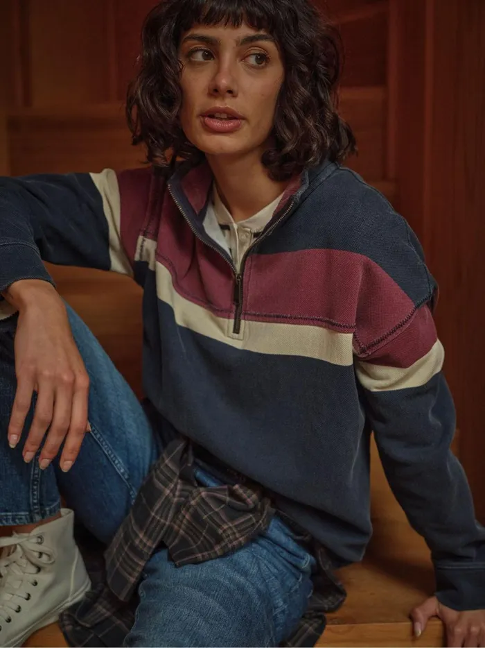 Women Sweatshirts and Hoodies Fat Face Airlie Navy Blue and Red Striped Relaxed Sweat Top Women Sweatshirts and Hoodies Fat Face Airlie Navy Blue and Red Striped Relaxed Sweat Top