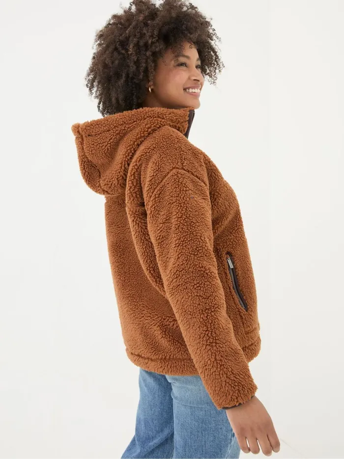 Women Sweatshirts and Hoodies Fat Face Millie Brown Overhead Fleece