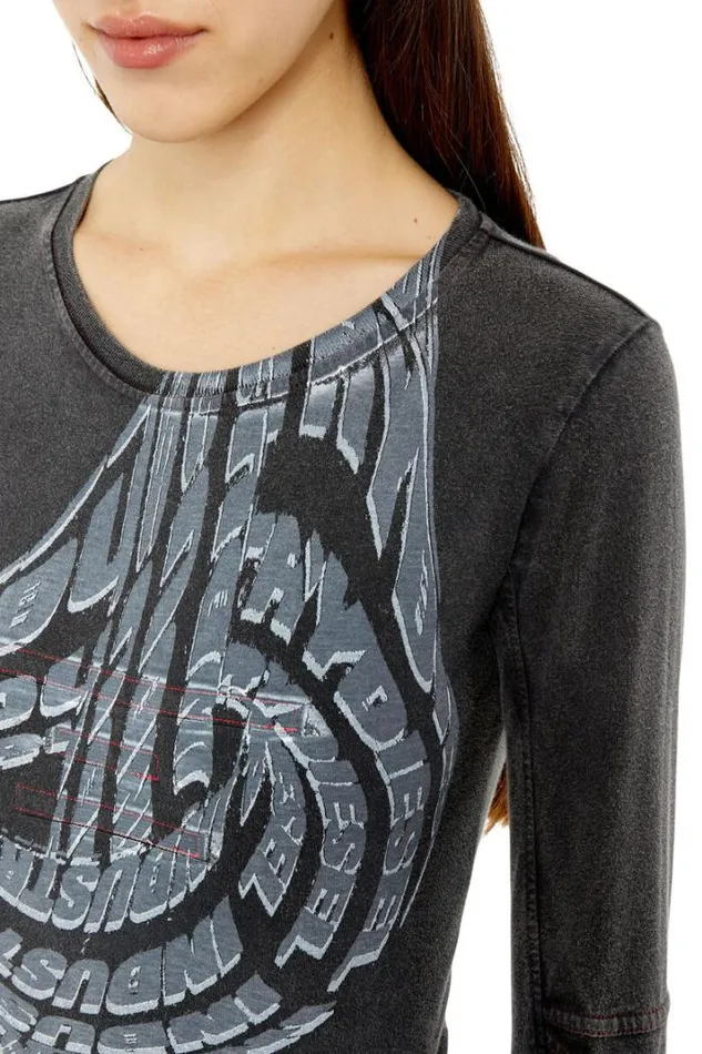 Women TBaldart Black Diesel Tshirts And Tops Women TBaldart Black Diesel Tshirts And Tops