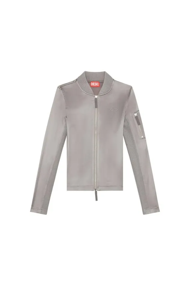 Women TOpun Light Grey Diesel Tshirts And Tops Women TOpun Light Grey Diesel Tshirts And Tops