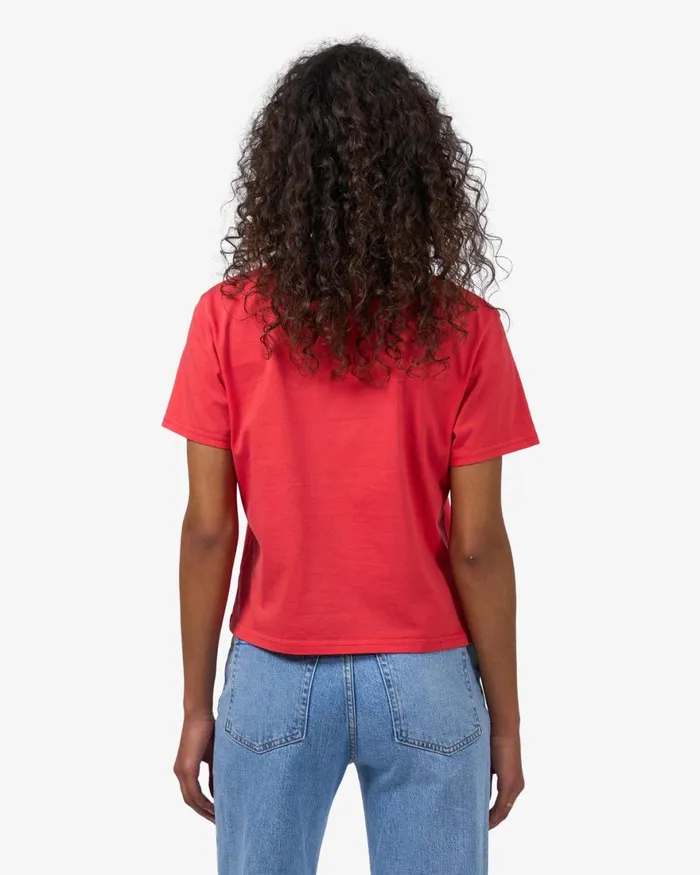 Women TShirts Colorful Standard Organic Boxy Crop Tee Dusty Olive