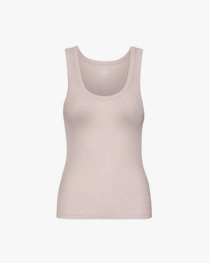 Women Tank Tops Colorful Standard Women Organic Rib Tank Top Faded Pink