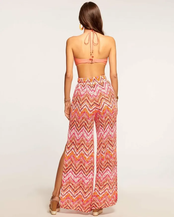 Women Taytum Coverup Pant Orangeade Chevron Ramy Brook Swimwear Women Taytum Coverup Pant Orangeade Chevron Ramy Brook Swimwear