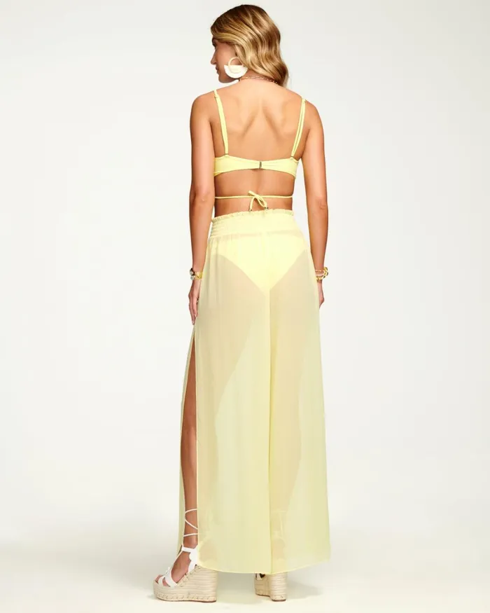 Women Textured Athena Palazzo Pant Black Ramy Brook Swimwear Women Textured Athena Palazzo Pant Black Ramy Brook Swimwear