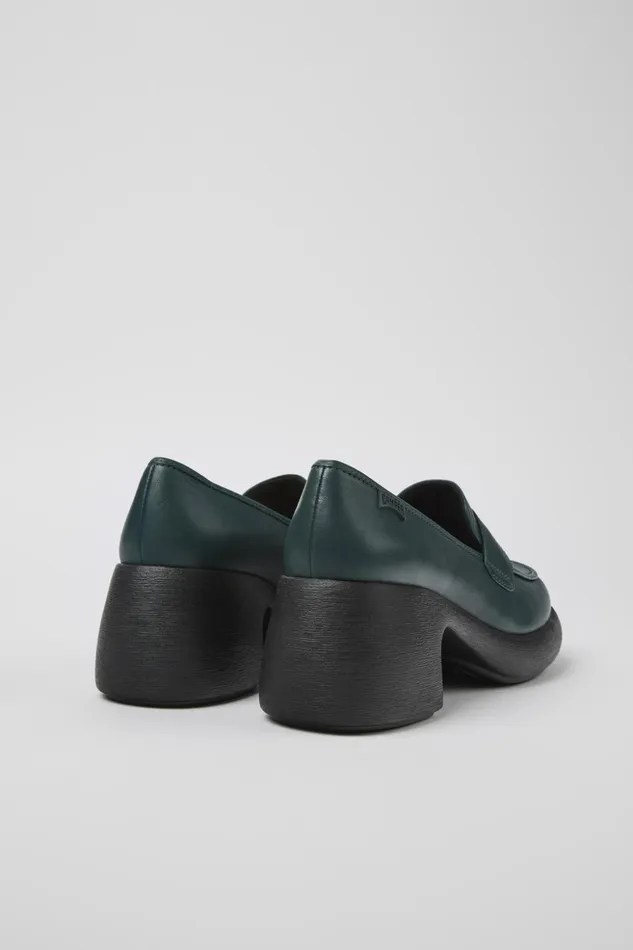 Women Thelma Green Leather Loafer Camper Formal Shoes Women Thelma Green Leather Loafer Camper Formal Shoes