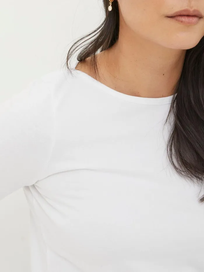 Women Tops and TShirts Fat Face Bree White TShirt