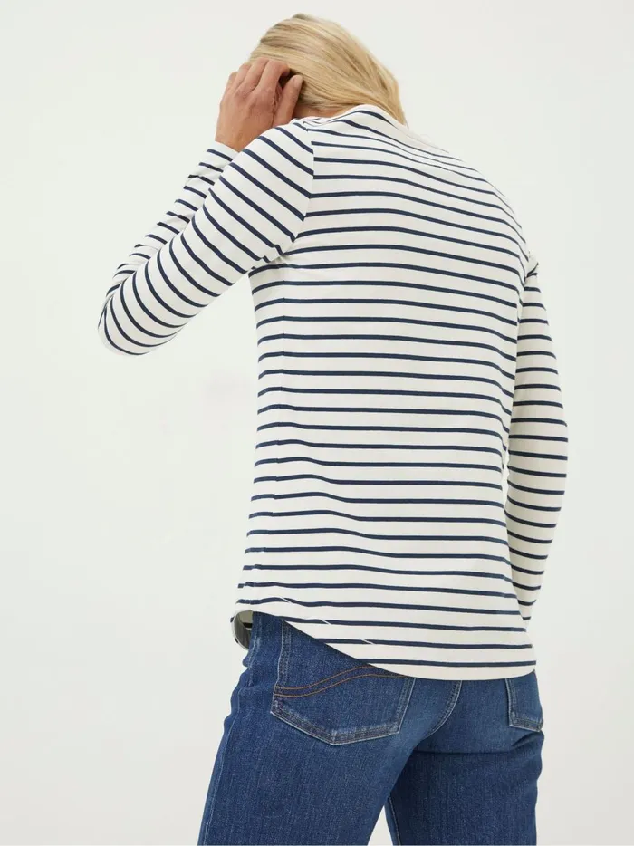 Women Tops and TShirts Fat Face Breton Cream TShirt