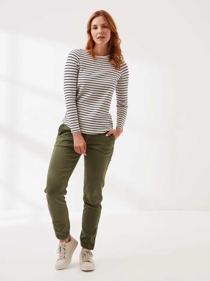 Women Tops and TShirts Fat Face Breton Natural TShirt