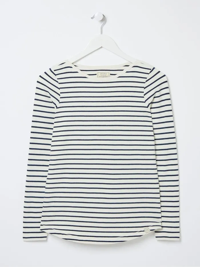 Women Tops and TShirts Fat Face Breton Natural TShirt