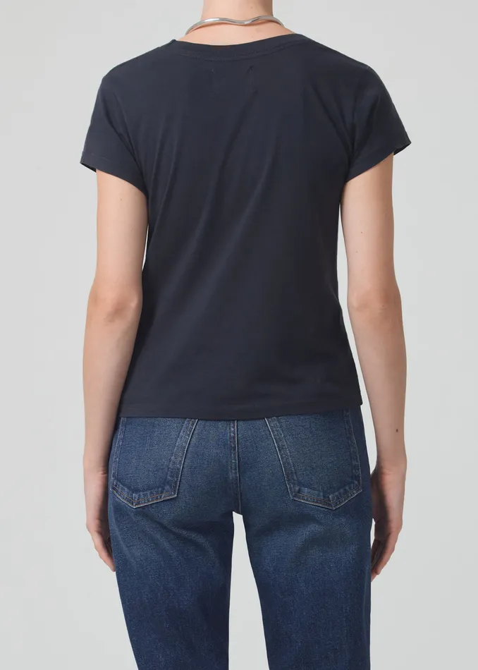 Women Tops Citizens Of Humanity Juliette Slim TShirt In Washed Black