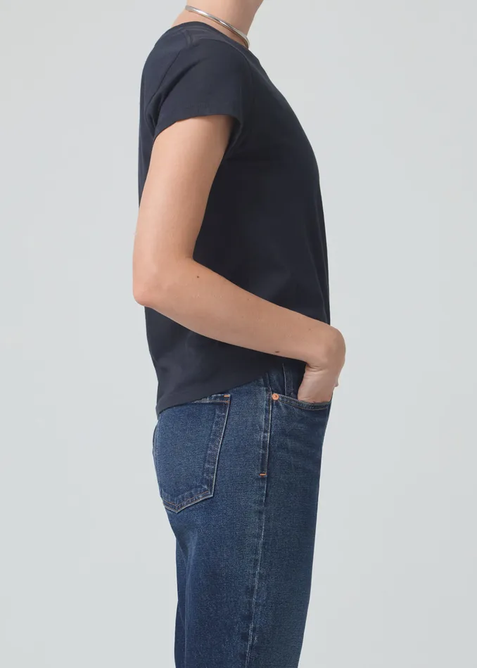 Women Tops Citizens Of Humanity Juliette Slim TShirt In Washed Black