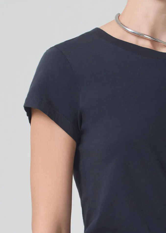 Women Tops Citizens Of Humanity Juliette Slim TShirt In Washed Black