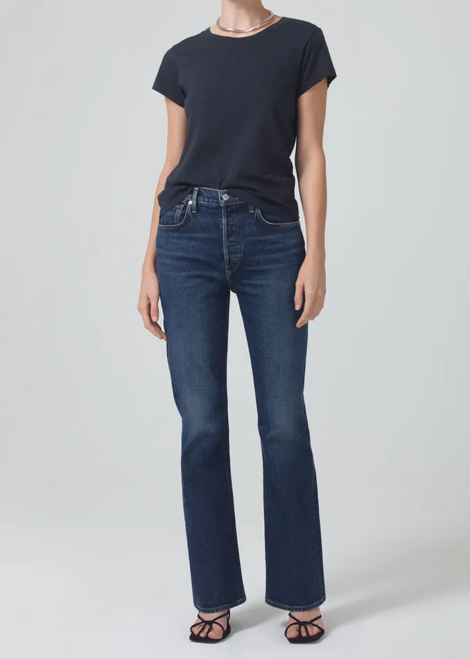 Women Tops Citizens Of Humanity Juliette Slim TShirt In Washed Black