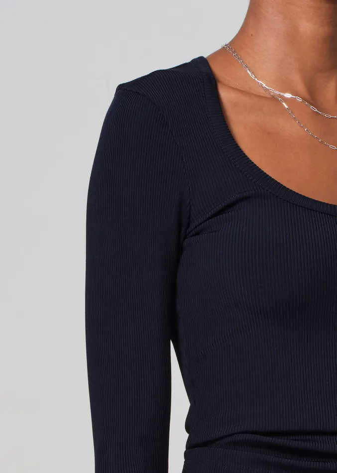 Women Tops Citizens Of Humanity Rumi Scoop Neck In Navy