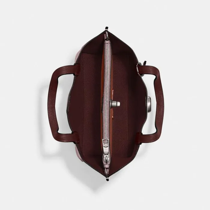 Women Totes and Carryalls Coach Willow Tote 24 In Colorblock Silverfaded Purple Women Totes and Carryalls Coach Willow Tote 24 In Colorblock Silverfaded Purple
