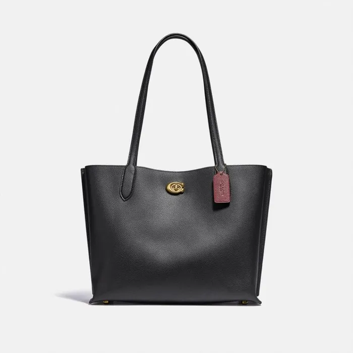 Women Totes and Carryalls Coach Willow Tote Brassblack