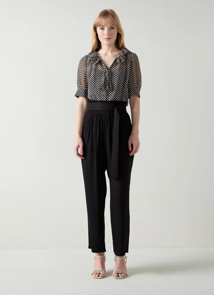 Women Trousers LKBennett Coco Black Stretch Trouser Black Women Trousers LKBennett Coco Black Stretch Trouser Black