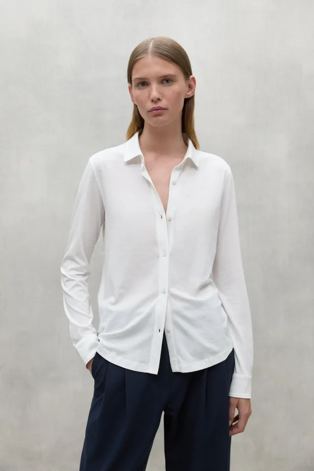 Women White Lasa Shirt Ecoalf Shirts