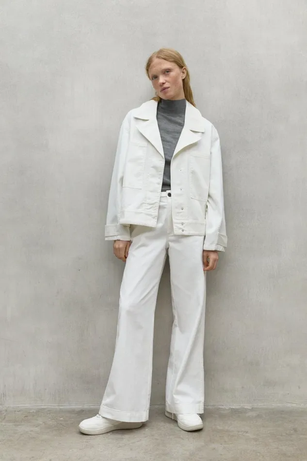 Women White Soira Jacket Ecoalf Coats And Jackets