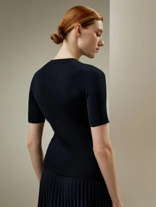 Womenx27s Silk Knit Top Women Lilysilk Tops