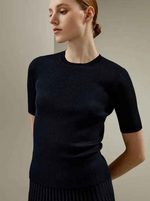 Womenx27s Silk Knit Top Women Lilysilk Tops