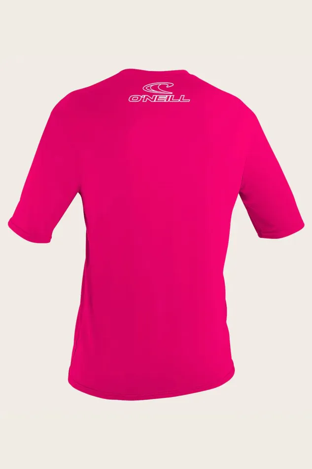 YOUTH BASIC SKINS 50 SS SUN SHIRT Watermelon Kids O039NEILL Youth Wetsuits