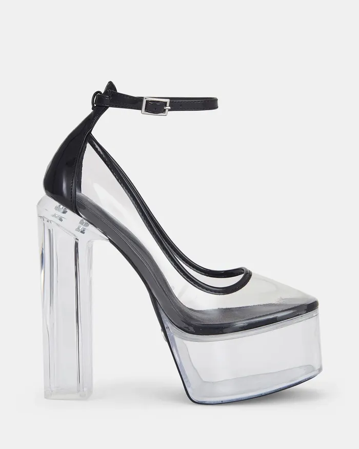 YUZUKI BLACK Platform Heels Party NOVO Shoes Women