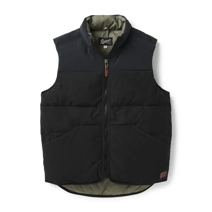 Zigzag Down Vest Black MenWomen Danner Outerwear